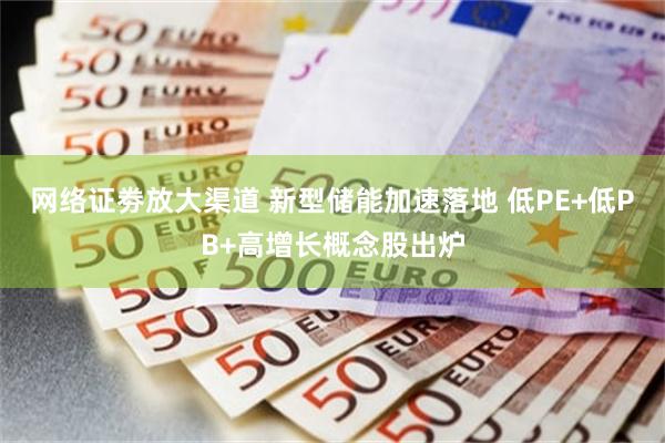网络证劵放大渠道 新型储能加速落地 低PE+低PB+高增长概念股出炉